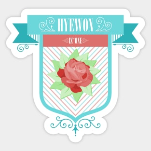 IZ*ONE Hyewon Crest Sticker